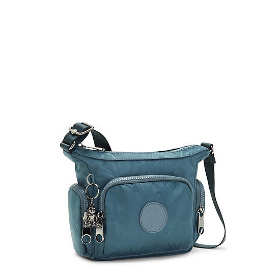 Kipling Gabbie Mini Printed Crossbody Taske Mørkeblå Grå | DK 1125JP